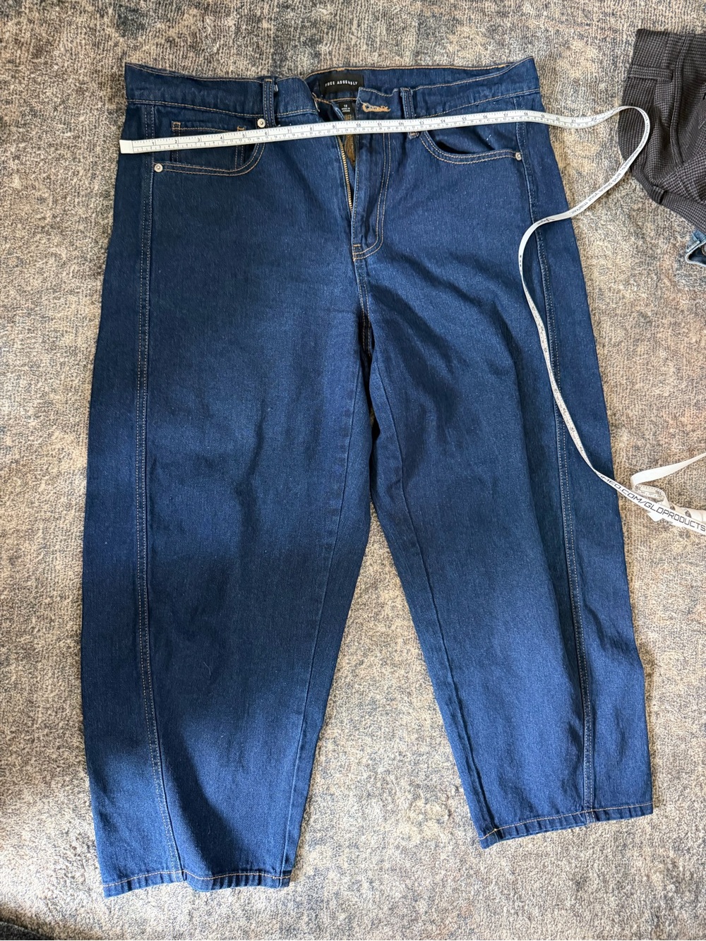 Classic Wide Leg Dark Blue Jeans - Women
